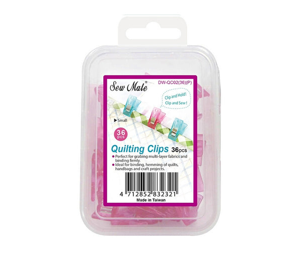 Sew Mate Quilting Clips Small - Pink 12pcs – Sew It