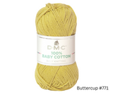 DMC 100% Baby Cotton 50g - Various Colours