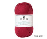 DMC 100% Baby Cotton 50g - Various Colours