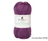 DMC 100% Baby Cotton 50g - Various Colours