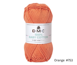 DMC 100% Baby Cotton 50g - Various Colours