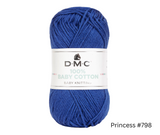 DMC 100% Baby Cotton 50g - Various Colours