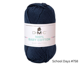 DMC 100% Baby Cotton 50g - Various Colours