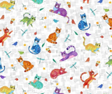 Cool Cats Scatter White - 10 cm Increments