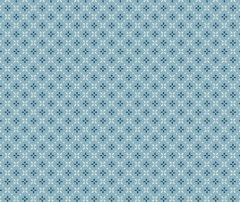 Cosy House Light Blue - 100% Cotton Fabric - 10cm Increments