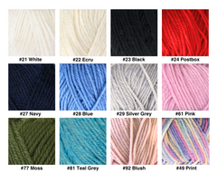 Countrywide: Windsor 100% Pure New Wool 8ply - Various Colours