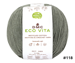 DMC Eco Vita Recycled Cotton Knitting & Crochet Yarn - Various Colours