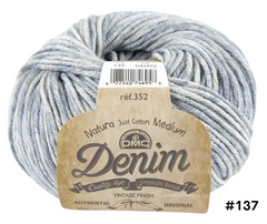 DMC Natura Denim Cotton 50g - Various Colours