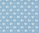 1930s Playtime Daisy Dots Sky 100% Cotton - 10cm Increments