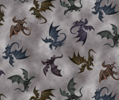 Fire & Fury Grey Dragons - 10cm Increments