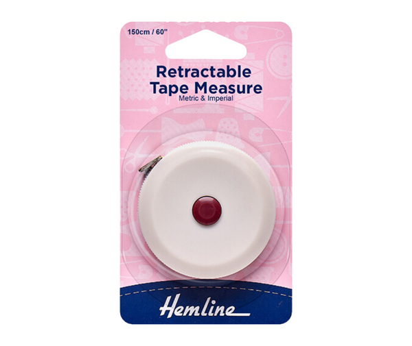 Hemline Retractable Tape Measure - Trendy Trims