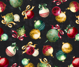 Holiday Splendor Baubles 100% Cotton - 10cm Increments