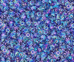 Fantasia Packed Floral Blue - 10cm Increments