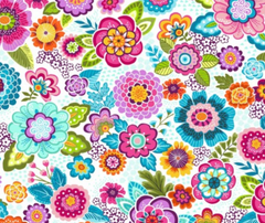 Revival Floral - 100% Cotton Fabric 10cm Increments