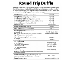 Round Trip Duffle - ByAnnie Pattern