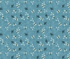 Something Borrowed 2 Blue  100% Cotton - 10cm Increments