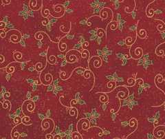 We Love Christmas - Holly - 100% Cotton - 10cm Increments