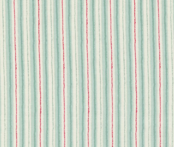 Summer Stripe Aqua 100% Cotton - 10cm Increments