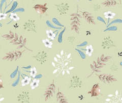 Meadow Robin 100% Cotton - 10cm Increments