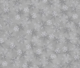 We Love Christmas Snowflakes - Silver - 100% Cotton - 10cm Increments