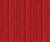 We Love Christmas - Stripes - Red/Gold - 100% Cotton - 10cm Increments