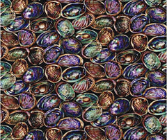 Kiwiana - Paua 100% Cotton Fabric - 10cm Increments